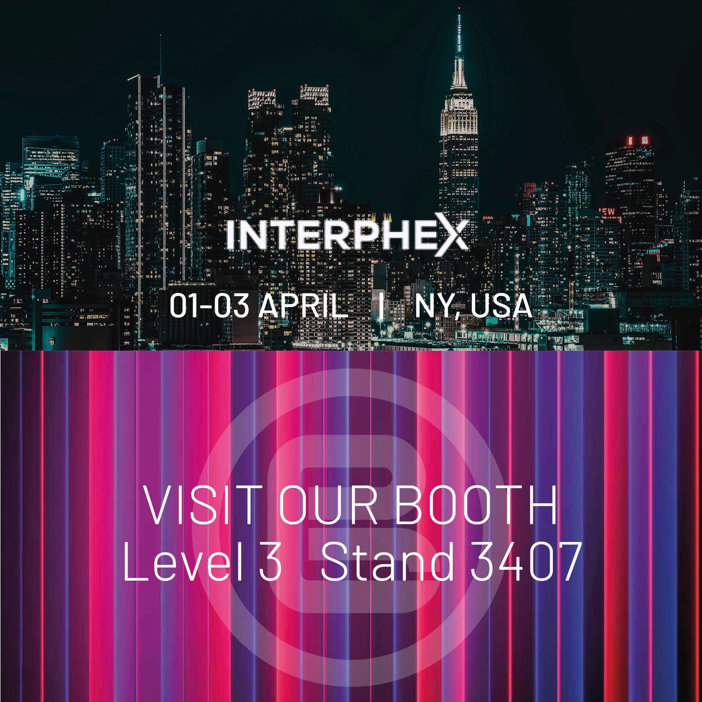 Interphex – NY _ 1-3 april 2025